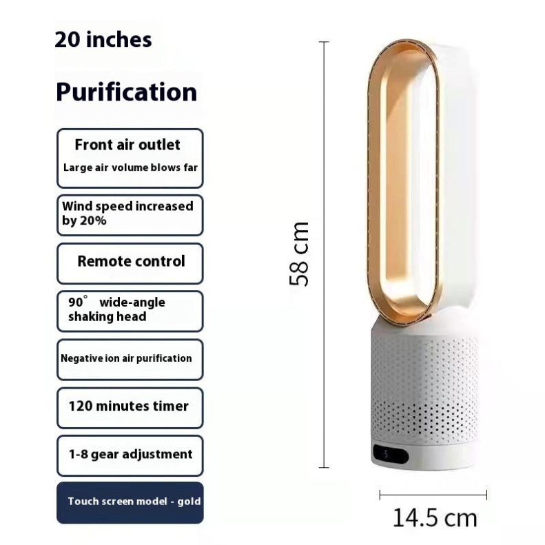 Purifier Premium Ventilator voor de slaapkamer - super stil en krachtig