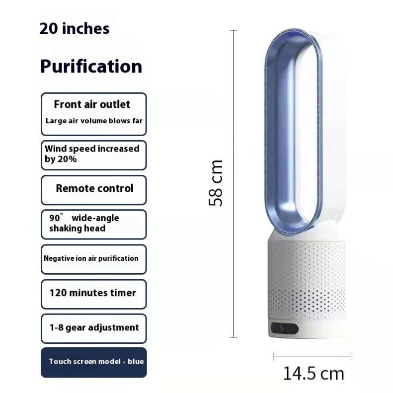 Purifier Premium Ventilator voor de slaapkamer - super stil en krachtig