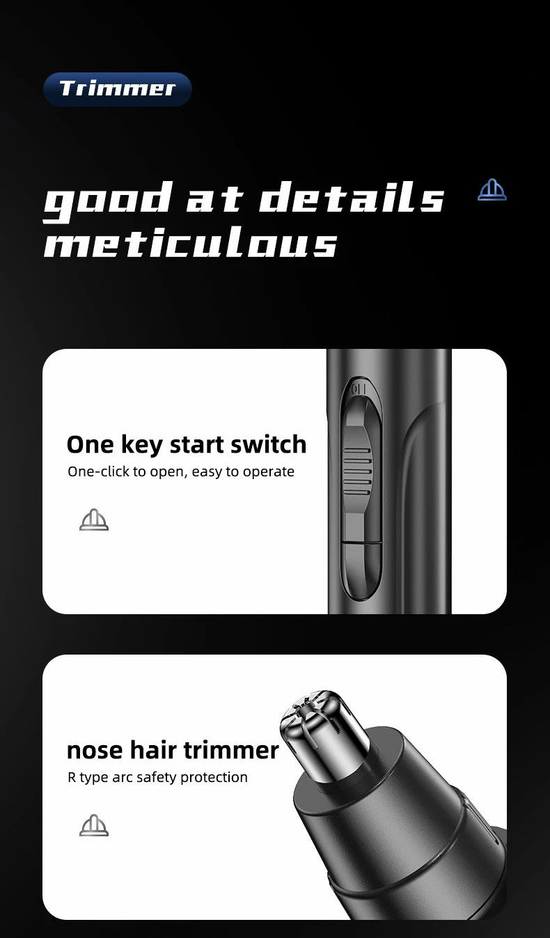 Pijnloze neus- en oorhaartrimmer