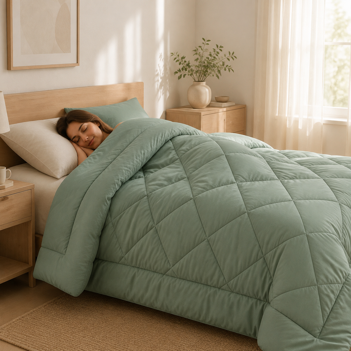 2-in-1 dekbed — geen dekbedovertrek nodig