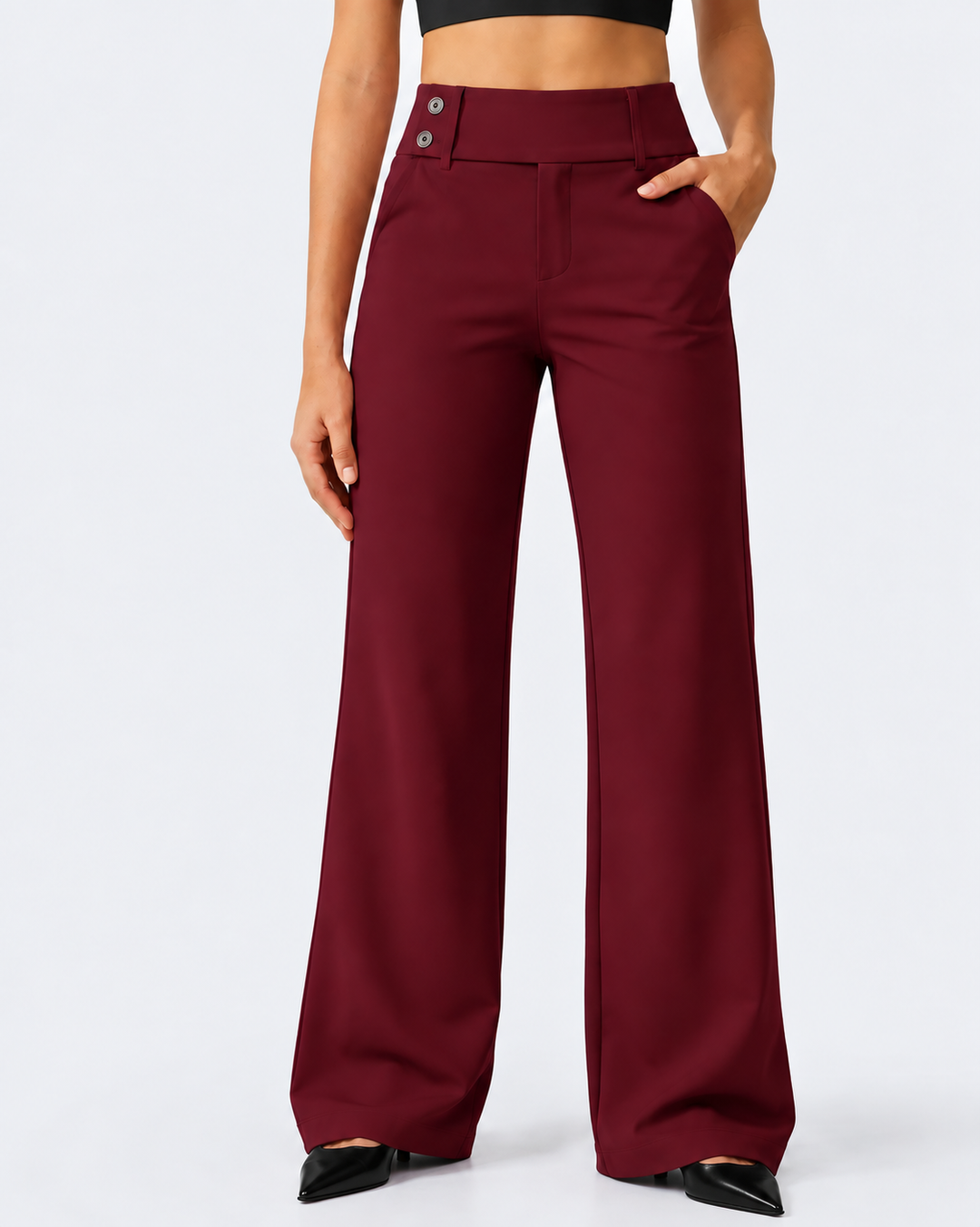 Alledaagse Stretchbroek | Hoge Taille & De Hele Dag Comfort