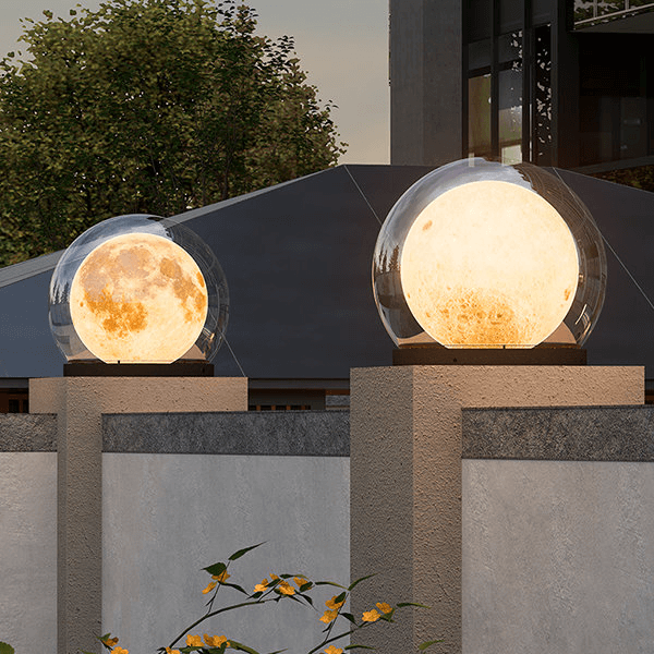 Moderne buitenlamp - Design in maanvorm