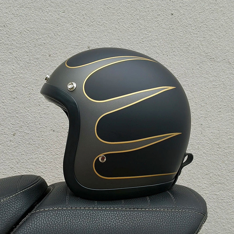 AeroGuard Vintage Helm Gecertificeerd volgens DOT- en ECE-Normen