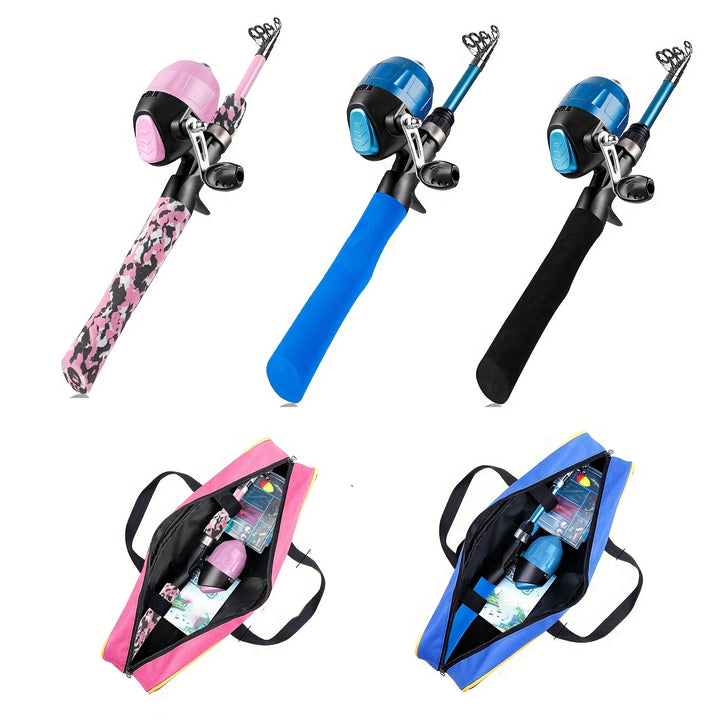 Complete Set Telescopische Hengel en Molen met Draagtas en Aasdoos
