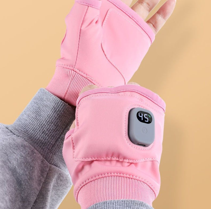 Oplaadbare verwarmde handschoenen met display en 3 standen