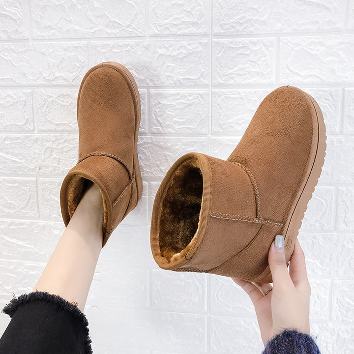 Snowboots voor dames met nepbont en antislip rubberzool