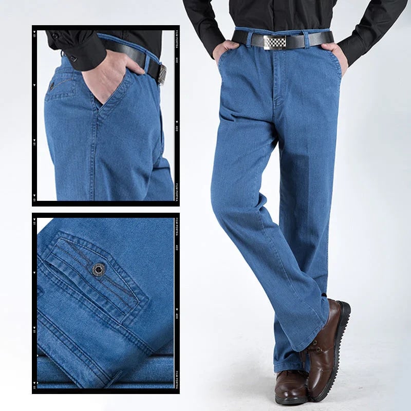 Herenjeans met Hoge Taille en Rechte Pijp – Tobias