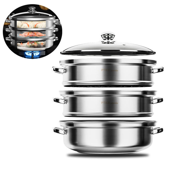 Stoomkoker met 3 lagen – NutriSteam