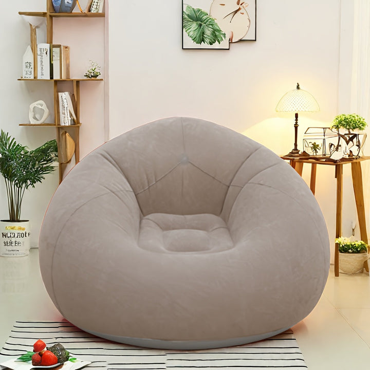 Zachte opblaasbare loungestoel – Ontspannen en compact voor binnen en buiten