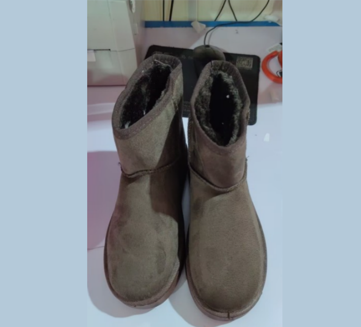 Snowboots voor dames met nepbont en antislip rubberzool