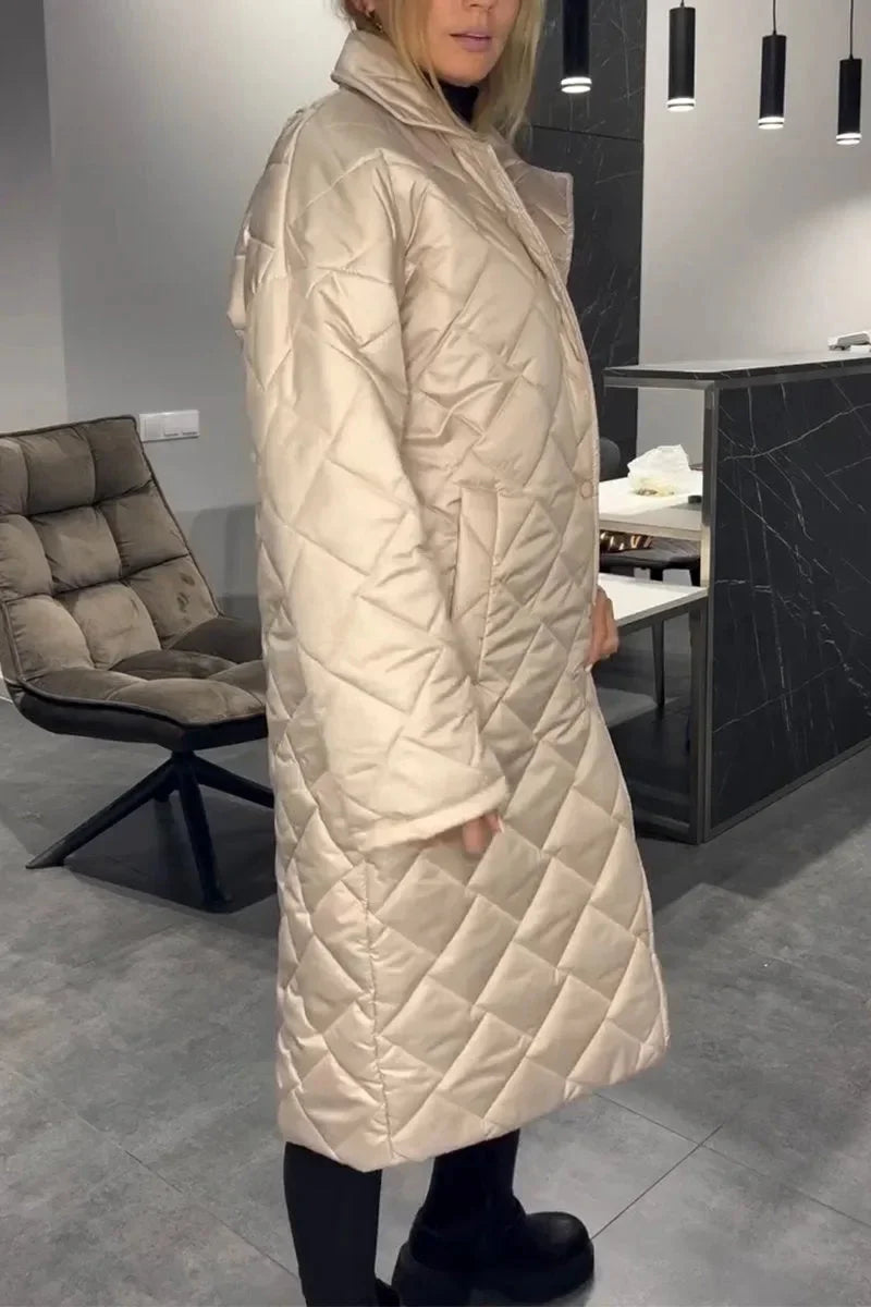 Elegante omkeerbare gewatteerde jas