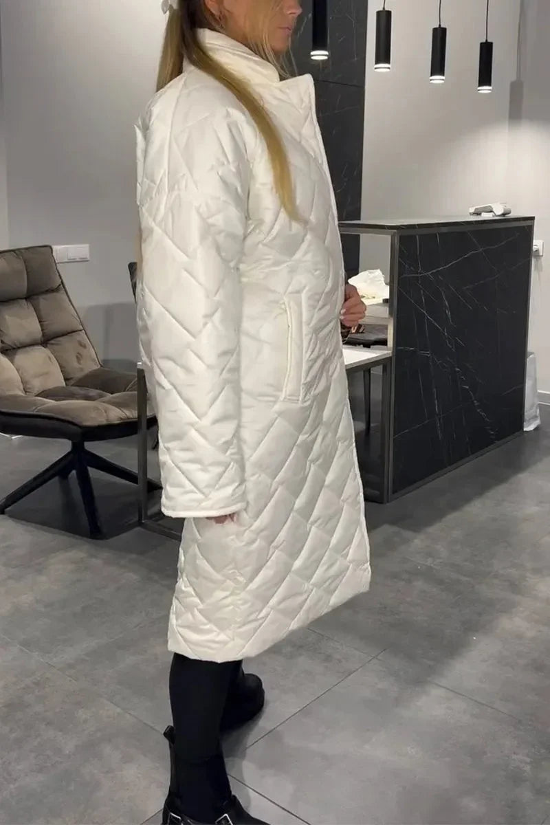 Elegante omkeerbare gewatteerde jas