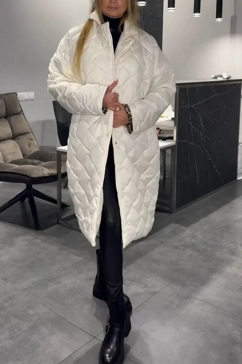 Elegante omkeerbare gewatteerde jas