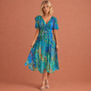 Dames Midi Jurk met Bloemenprint