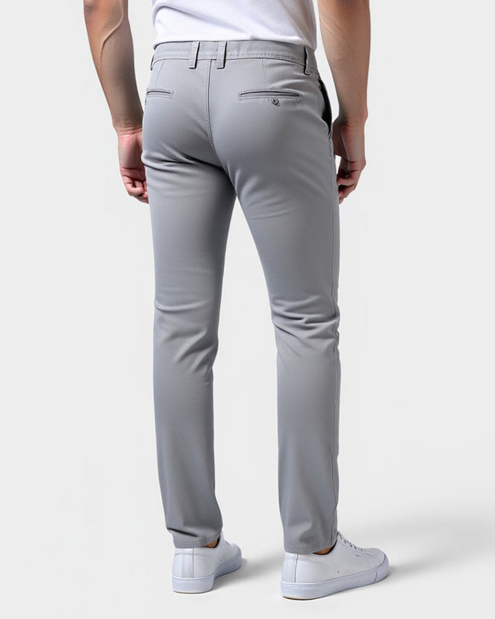 Slim fit chinobroek voor heren voor dagelijks gebruik en kantoor