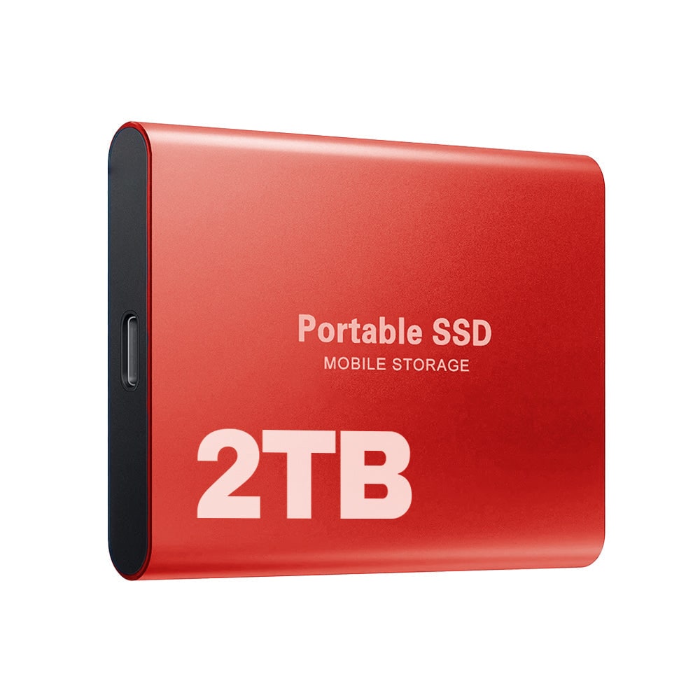 Externe SSD 1 TB draagbare solid-state schijf met USB-C voor laptop en pc