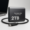 Externe SSD 1 TB draagbare solid-state schijf met USB-C voor laptop en pc