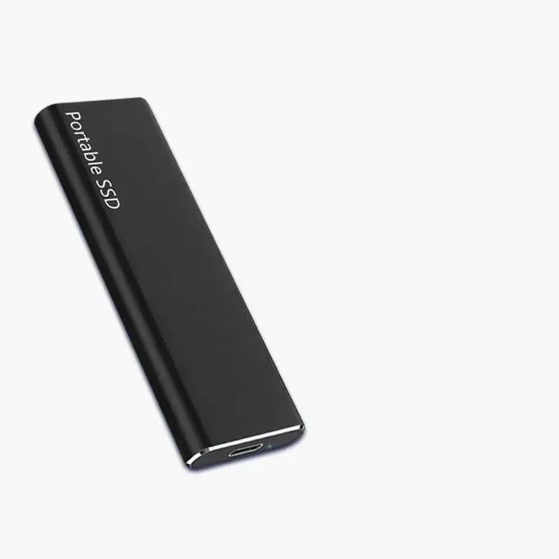 Externe SSD solid state drive draagbaar USB-C met capaciteit en aluminium behuizing voor pc