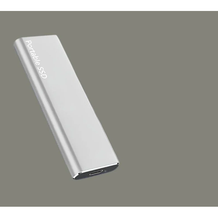 Externe SSD solid state drive draagbaar USB-C met capaciteit en aluminium behuizing voor pc