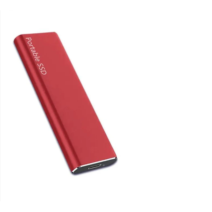 Externe SSD solid state drive draagbaar USB-C met capaciteit en aluminium behuizing voor pc