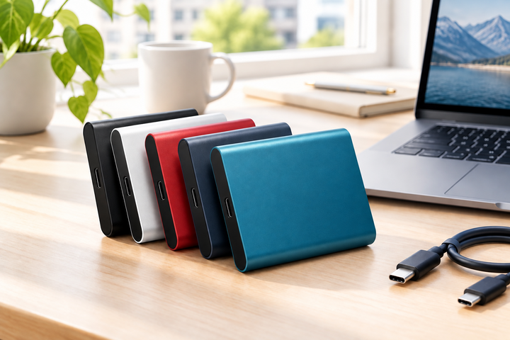 Externe SSD 128 TB met USB-C en USB 3.1