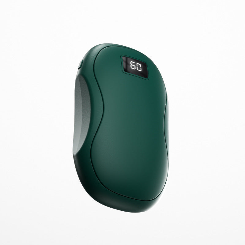 Oplaadbare handwarmer met digitaal display, aan twee kanten warm