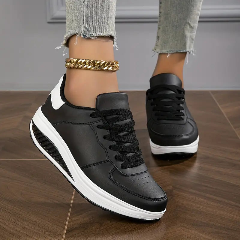 Dames casual sneakers veterschoenen