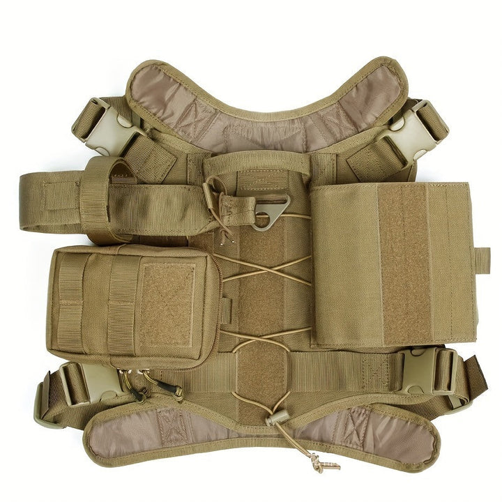 Tactisch Harnas voor Honden met Zakken – Duurzaam Nylon Harnas voor Training en Avonturen