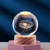 Kristallen bol met 3D-gravure, los of met lichtvoet