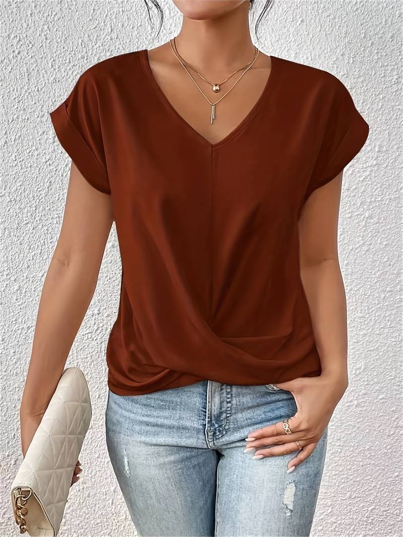 Comfortabel Korte Mouw T-Shirt Voor Dames