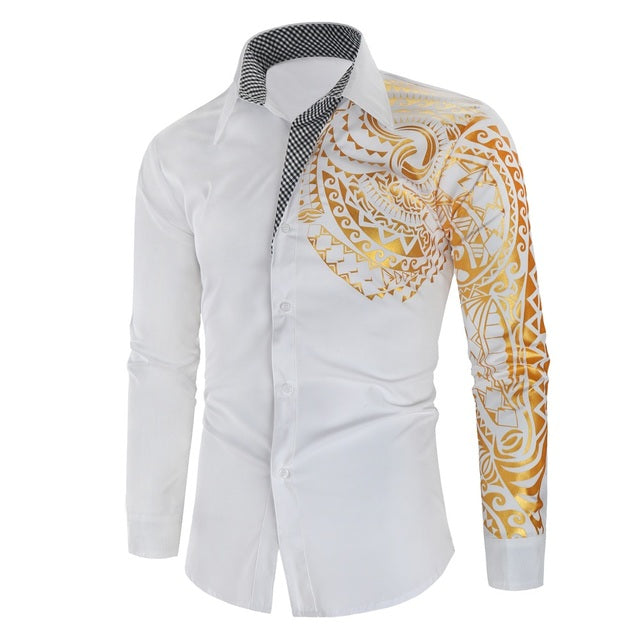 Herenoverhemd met Gouden Details – Darius