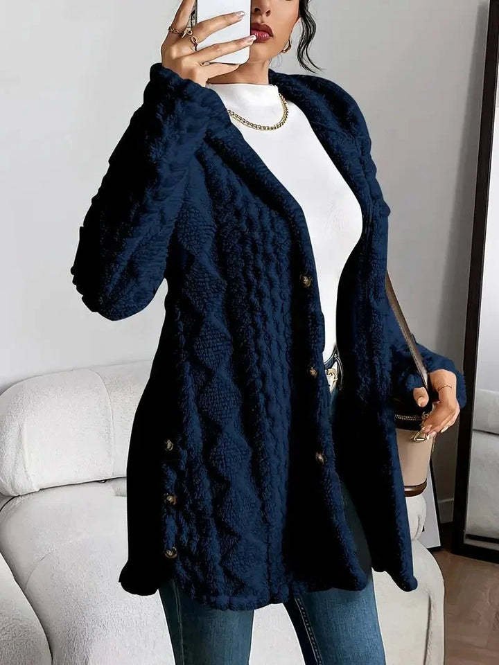 Dames oversized gewatteerd vest met capuchon