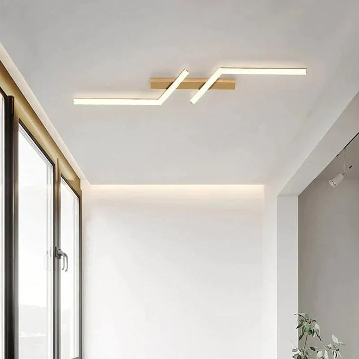 Lineair LED-plafondarmatuur voor plafondmontage met afstandsbediening en dimbaar ontwerp