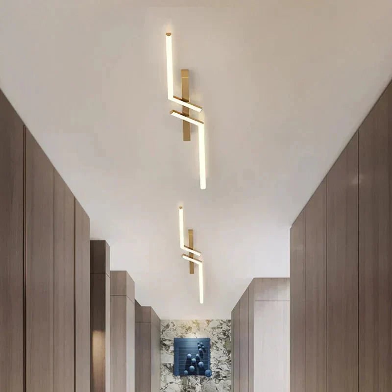 Lineair LED-plafondarmatuur voor plafondmontage met afstandsbediening en dimbaar ontwerp