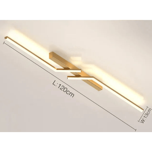 Lineair LED-plafondarmatuur voor plafondmontage met afstandsbediening en dimbaar ontwerp