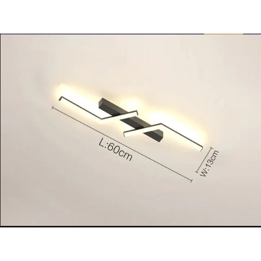 Lineair LED-plafondarmatuur voor plafondmontage met afstandsbediening en dimbaar ontwerp