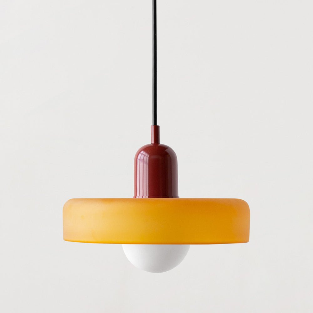 Geometrische Bauhaus Plafondlamp van Glas