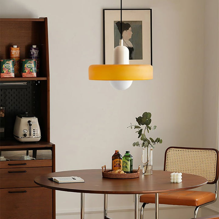 Geometrische Bauhaus Plafondlamp van Glas