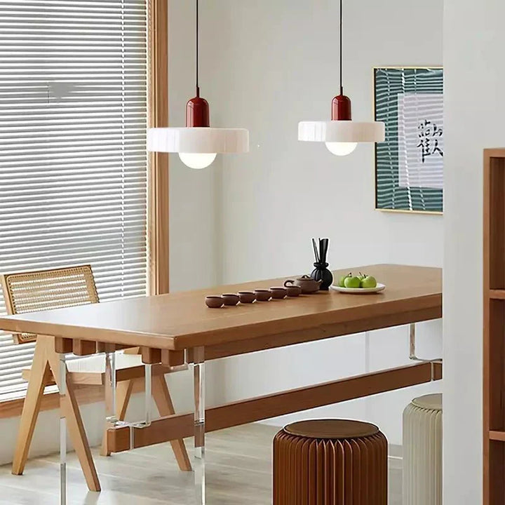 Geometrische Bauhaus Plafondlamp van Glas