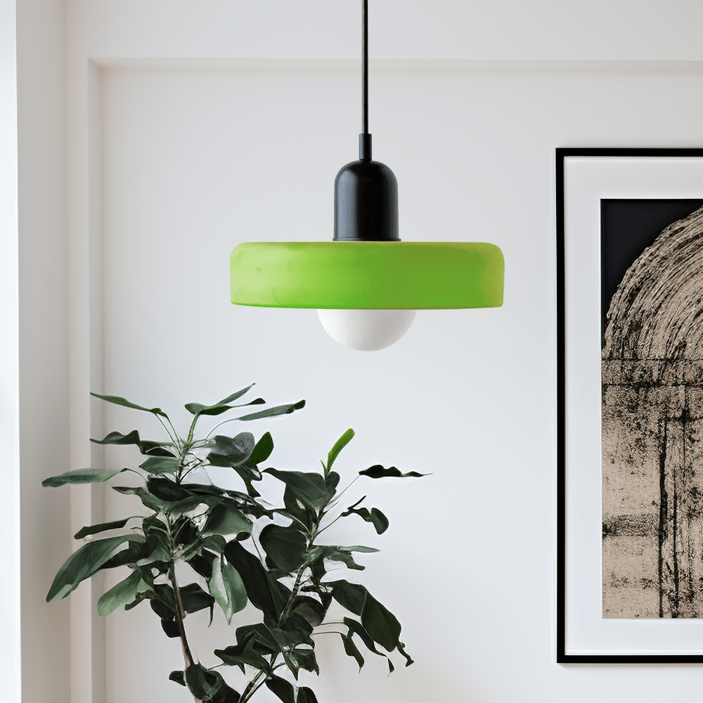 Geometrische Bauhaus Plafondlamp van Glas