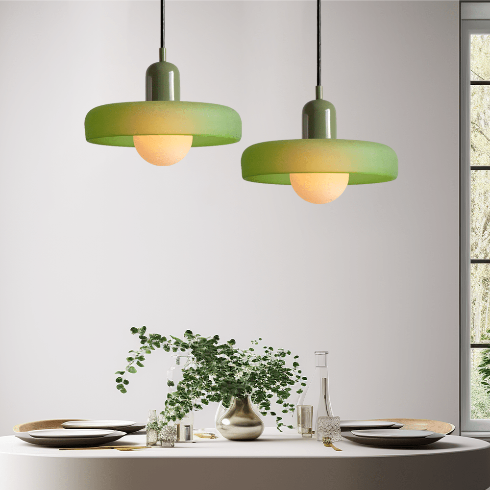 Geometrische Bauhaus Plafondlamp van Glas
