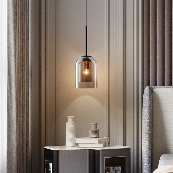 Elegante Dubbele Glazen Kroonluchter - AuraGlas