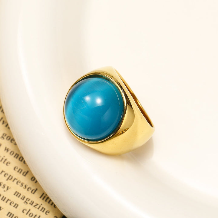 Grote Kattenoog Edelsteen Ring – Liora