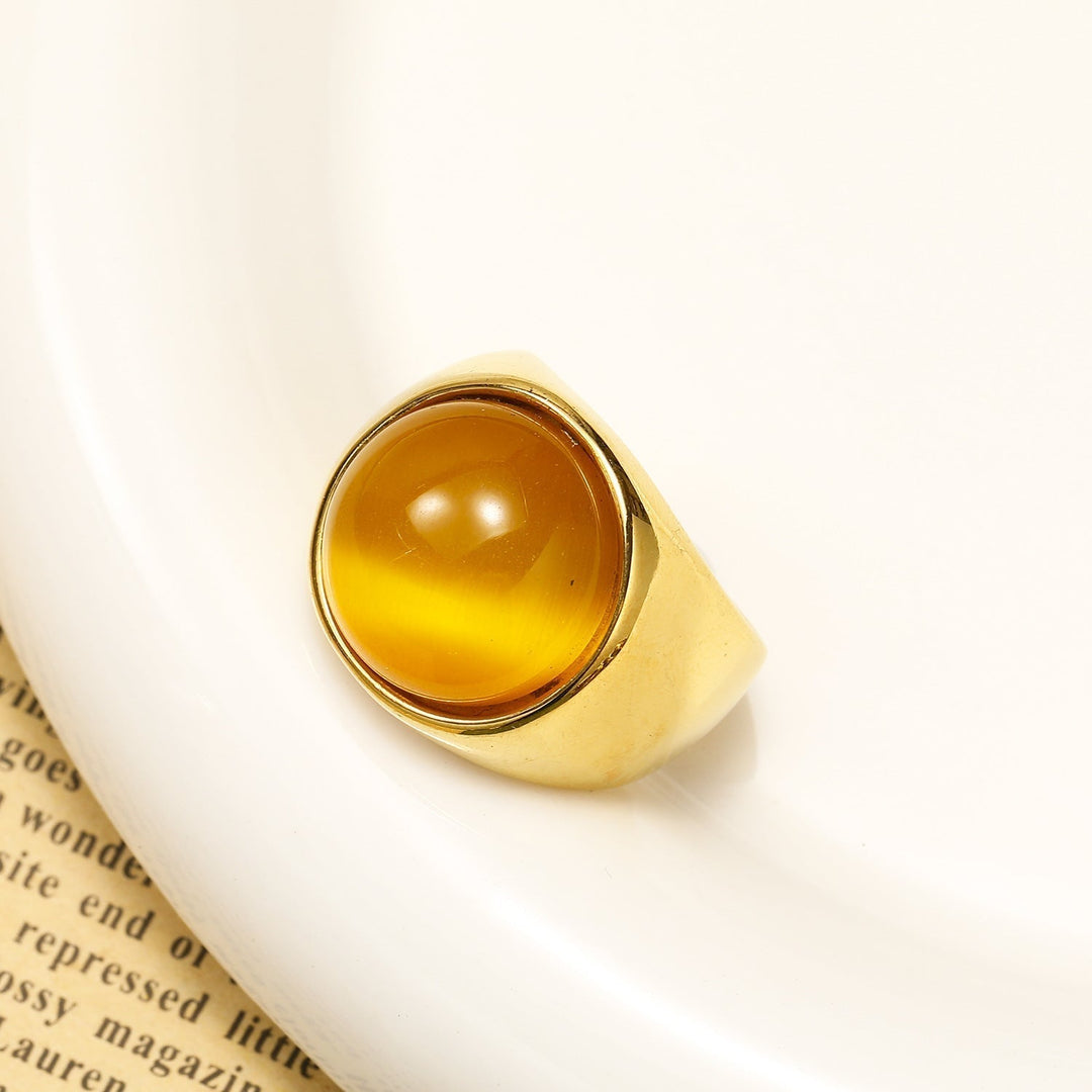 Grote Kattenoog Edelsteen Ring – Liora