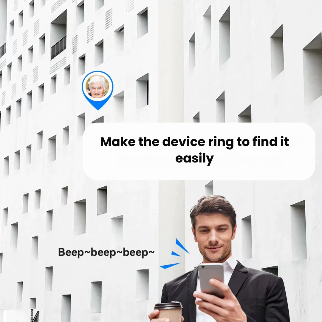 GPS-tracker Bluetooth draadloos, siliconen sleutelhangerhoes, slim op reis