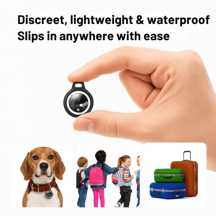 GPS-tracker Bluetooth draadloos, siliconen sleutelhangerhoes, slim op reis
