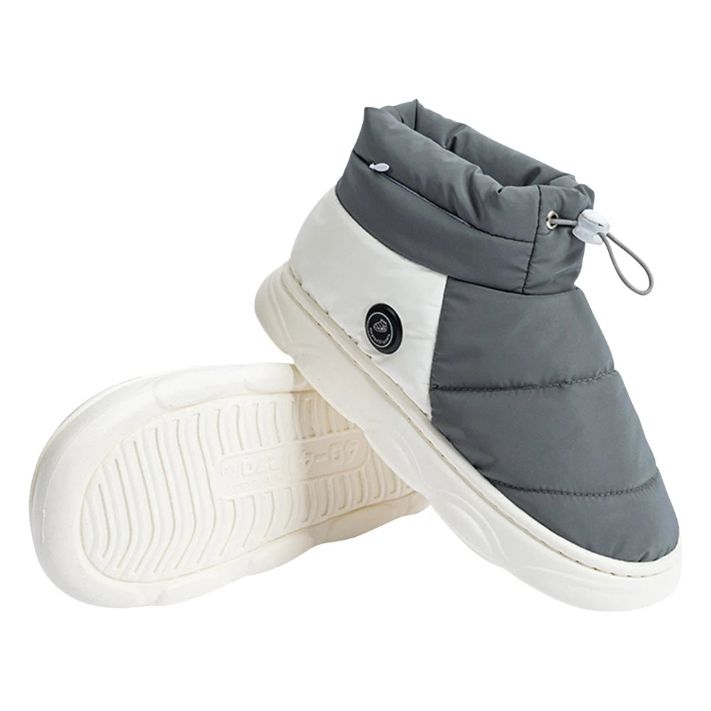 Verwarmde pantoffels met drie standen en antislipzool