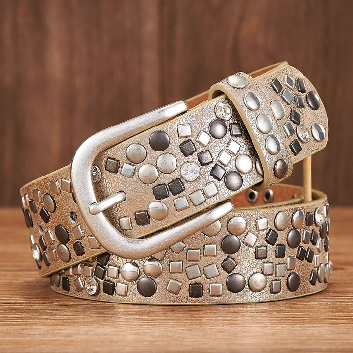 Rock 'n' Rivet fashionista-riem met studs