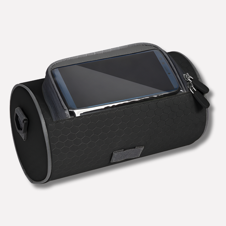 Waterdichte fietstas met touchscreen-functionaliteit