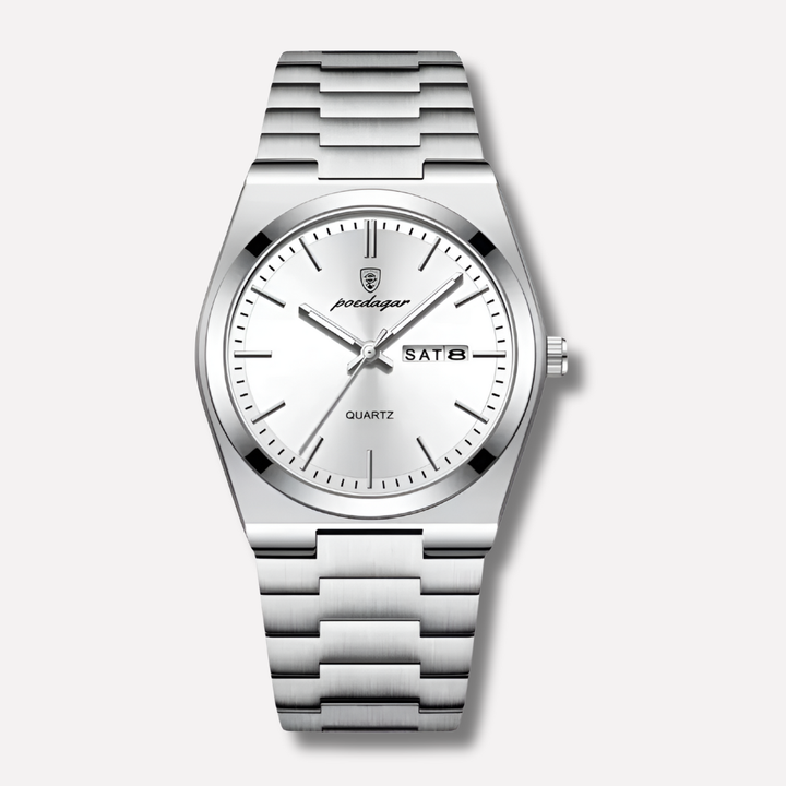 Herenhorloge van roestvrij staal